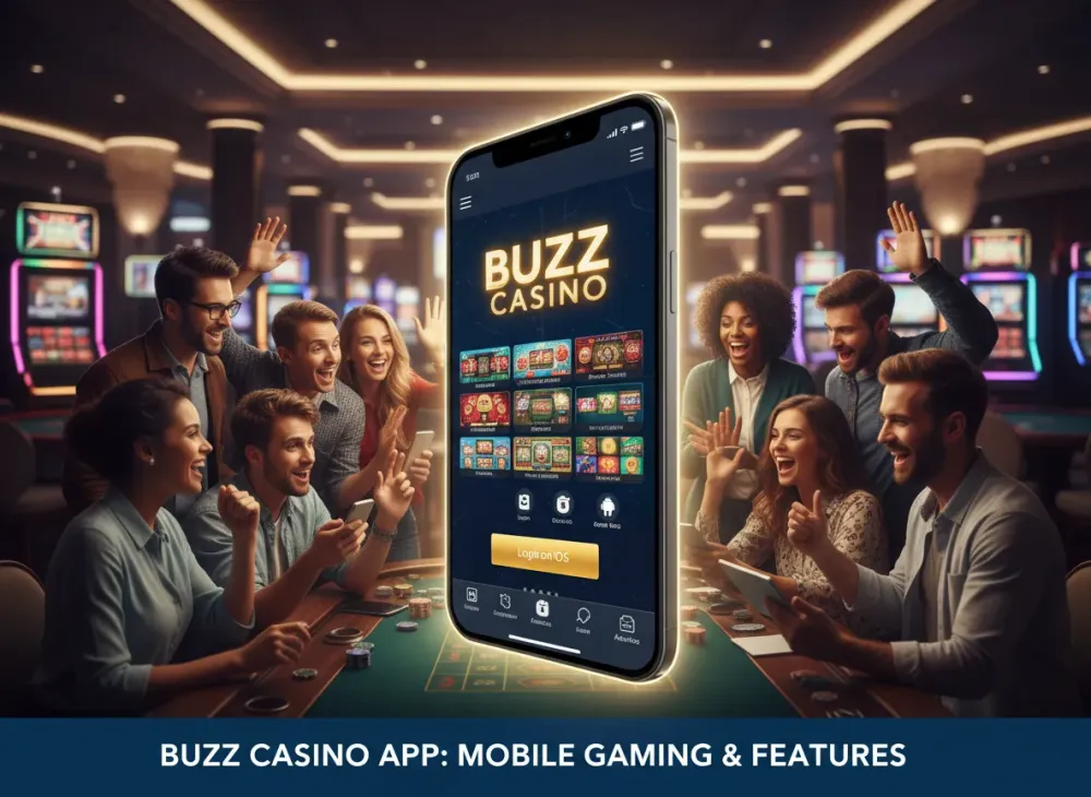 Buzz casino app para dispositivos móveis e recursos